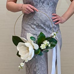 Bride Floral Hoop