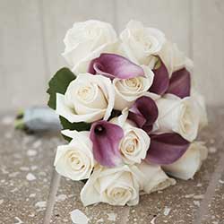 Twelve Rose Calla Lily Mix Bouquet