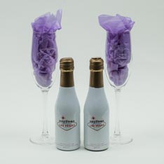 Chapel of the Flowers 'Just Married' Champagne Gift Set for Las Vegas Wedding
