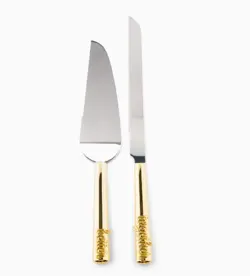 Rose Gold Diamond Glitter Cake Serving Set - Copy