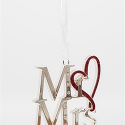 Mr. & Mrs. Ornament with Heart 
