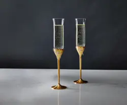 Vera Wang Silver Champagne Flutes  - Copy