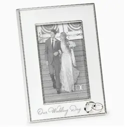Mr. and Mrs. Frame with Crystal Heart 4x6 - Copy