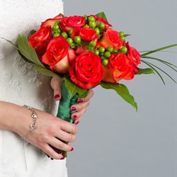 Tropical Twelve Rose Bouquet