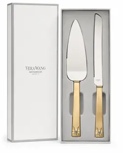 Vera Wang Gold Cake Server Set