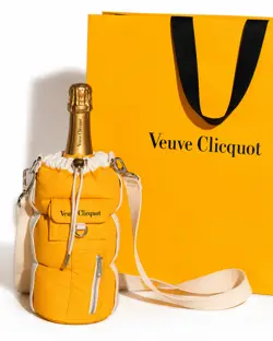 Veuve Clicquot Yellow Label with Puffer Jacket Cross Body 