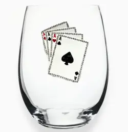 Just Married Stemless Wine Glass  - Copy